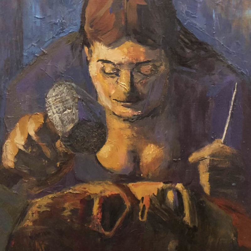 Mallet and Stake and Head