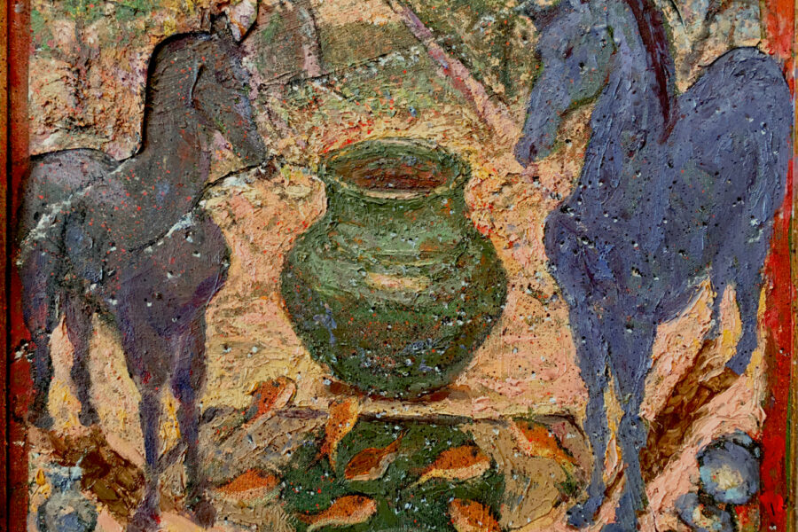 Green Vase oil on canvas